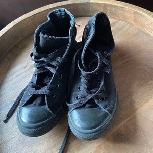 All black converse high tops